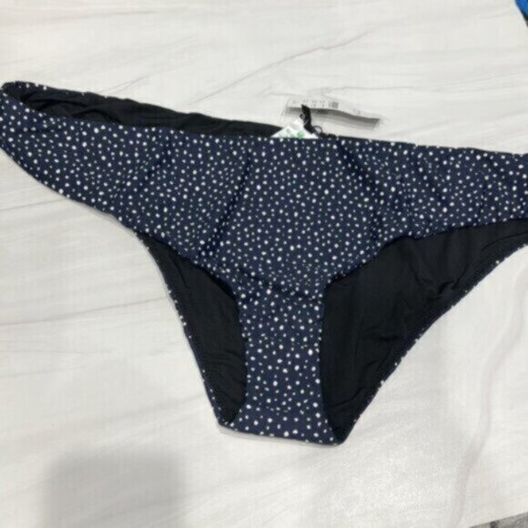 NWT J. Crew Blue Polka Dot Plus Swim Hipster Bikini Bottom Size 3X - Picture 3 of 8